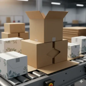 Faltschachtel mit Automatikboden